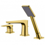 Mikser on paigaldatud vanni servale Blue Water Monaco MON-BWW.080, kuldne v&auml;rv