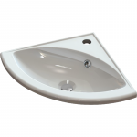 Nurga kraanikauss BLU PULIA Corner, 381x381 mm