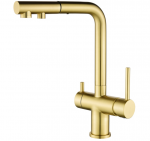 Valamu segisti v&auml;ljat&otilde;mmatava vooliku ja filtreeritud vee &uuml;hendusega Helika Akvaduo Plus 2683, PVD G