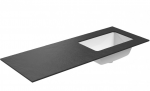 Valamu koos t&ouml;&ouml;pinnaga Kame Universal, WP/12-3/H17-P3-R, 120 cm