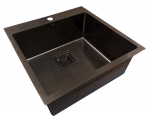 Roostevabast terasest valamu D5050H BLACK sifooniga 1.0 mm