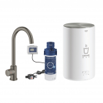 Segisti M-suuruses boileriga GROHE Red Mono, 30085AL1, poleeritud tahke grafiit