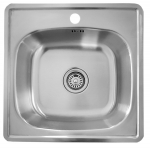 Roostevabast terasest valamu D4848P SATIN sifooniga