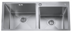 Roostevabast terasest valamu S8446H Satin 1.0mm sifooniga