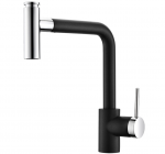 V&auml;ljat&otilde;mmatava voolikuga valamusegisti Helika Dolus 7783, black metallic 601