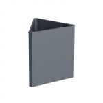 Metallist istutuskast HATIS, 71.5 x 61.5 x 77cm, antratsiit