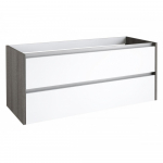 Aluskapp kraanikausi all Kame City BU/12-3DR/11D1P1, valge l&auml;ikiv / hall tuhk, 120 cm