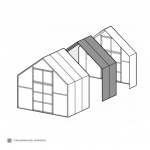 Kasvuhoone KLASIKA*HOUSE 2-meetrine pikendus, 6 mm kate