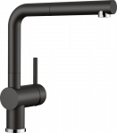 Valamu segisti v&auml;ljat&otilde;mmatava voolikuga Blanco Linus-S, 526148, black