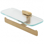 Kahekordne tualettpaberihoidja riiuliga Geesa 919948-07