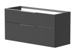 Kahekordse kraanikausi all olev kapp Kame BIG, BUD/12-3DR/GSF10-BIG, 120 cm