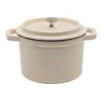 Emailitud malmist minipott Grand Feu FEUPOTWHITE, 0,65 l