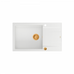 Sisseehitatud valamu Quadron EVAN 136 XL, HCQE58650U1_PVDC1_P2O, valge