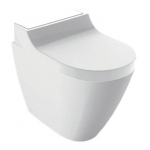 Sisseehitatud WC, AquaClean Tuma Comfort WC kaas loputusfunktsiooniga, valge klaaskate, Geberit 146.310.SI.