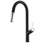 V&auml;ljat&otilde;mmatava voolikuga valamusegisti Helika Grata 7723, black metallic 601