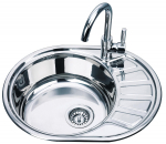 Roostevabast terasest valamu D5745P parempoolne 0.8 mm sifooniga