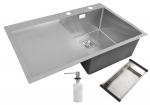 Roostevabast terasest valamu D7850H SATIN vasak sifooniga