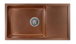 Roostevabast terasest valamu D7844H BRONZE sifooniga