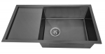 Roostevabast terasest valamu D7844H BLACK sifooniga