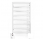 Elektriline k&auml;ter&auml;tikuivati Terma ZigZag, 835x500, valge, kaabliga, k&uuml;tteelement vasakul