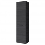 Uste ja pesukorviga majapidamiskapp Riva SU42, Woodflow Ash, must k&auml;epide