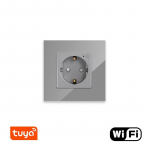 &Uuml;hekordne WiFi pistikupesa klaasraamiga Feelspot, hall