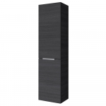 Uste ja pesukorviga majapidamiskapp Riva SU42, Woodflow Ash, kroomitud k&auml;epide