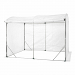 Toetuv kasvuhoone, PE, 3 m2, 3x1 m, valge