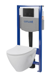 Cersanit D327 seinapealne WC-pott, iste, raam