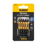 FLEXTORQ PZ1 kruvikeeraja otsikud, 57 mm, DeWALT, 5 tk