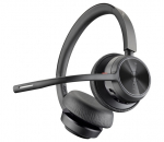 Poly Voyager 4320 UC stereo juhtmevabad k&otilde;rvaklapid-mikrofoniga, Bluetooth, USB-A, +BT700 dongel, +laadimisalus, must