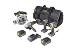 Akuga juhtmeta t&ouml;&ouml;riistakomplekt Grunder CD-B0A18, CS-L1118, CW-B1218E, AG-B0218, 18 V, 4 Ah