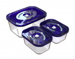 Vaakumkonteinerite komplekt Guzzanti GZ 3061, 3 tk