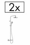 Termostaat du&scaron;is&uuml;steem Hansgrohe Vernis Blend Showerpipe 200 1jet, 26285000, kroom (2 tk.)