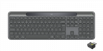 Logitech Signature Slim Solar+ K980 &auml;rikasutuseks m&otilde;eldud juhtmevaba klaviatuur, RF+Bluetooth, US Int, grafiit