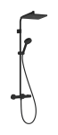 Du&scaron;ikomplekt Hansgrohe Activera Q Showerpipe 290/180 1jet EcoSmart, Ecostat Fine, 28748670, matt must