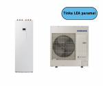 SAMSUNG &otilde;hk-vesi 9.0/8.7 kW SPLIT soojuspumba KOMPLEKT (koos 260 l tarbeveeboileriga)