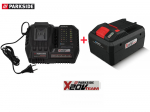 Aku ja laadija komplekt Parkside PAPS 208 A1, X20V Team, 8Ah + Parkside PLGS 12 A1 Smart