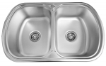 Roostevabast terasest valamu S7749P 770x490 0.8 DECOR sifooniga