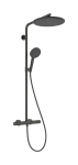 Du&scaron;ikomplekt Hansgrohe Raindance Alive S Puro, EcoSmart+, Ecostat, 24594340, poleeritud must kroom
