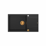 Sisseehitatud valamu Quadron EVAN 136 XL, HCQE58650U7_PVDC1_P2O, tahma