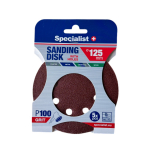 SPECIALIST+ aukudega lihvpaber P100, 125 mm, 5 tk