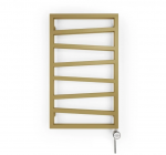 Elektriline k&auml;ter&auml;tikuivati Terma ZigZag, 835x500 mm, kuldne, k&uuml;ttekeha paremal