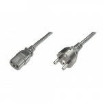 Digitus toitekaabel, CEE 7/7 (t&uuml;&uuml;p-F) - C13 M/F, H05VVF3G 0.75qmm, 1.2 m, must