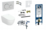 Peidetud raam, seinale riputatav WC, loputusnuppude komplekt Geberit AquaClean Alba Premium Plus, 111.300.00.5+111.815.00.1+115.882.KJ.1+146.350.01.1+116.098.00.6+115.050.BZ.2