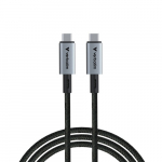 Verbatim 31847 s&uuml;nkroonimis- ja laadimiskaabel USB-C&ndash;USB-C 240W 40Gbps 120cm, hall/must