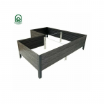 GPPS modulaarne t&otilde;stetud voodi KLASIKA Woodlook (L-kujuline), antratsiitv&auml;rvi (hall)