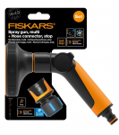 Multifunktsionaalne kastmisp&uuml;stol eesmise juhtimisega + 13 mm vooliku kiir&uuml;hendus STOP, Fiskars Multi Comfort, 1065492