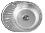 Roostevabast terasest valamu D5745 vasak DEKOR 0.7 mm sifooniga