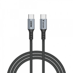 Verbatim 31846 s&uuml;nkroniseerimis- ja laadimiskaabel USB-C&ndash;USB-C 100W 480Mbps 120cm, hall/must